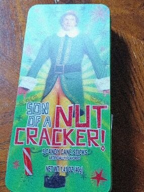 ELF Green Candy Tin with Nutrition Label